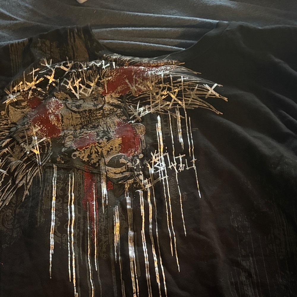 Grunge Black Graphic Tee